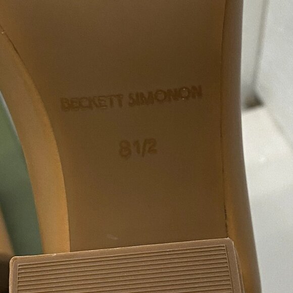 NEW BECKETT SIMONON Gemma Leather Pumps – Women’s Size 8.5 – Toffee – New W/ Box - Picture 2 of 7